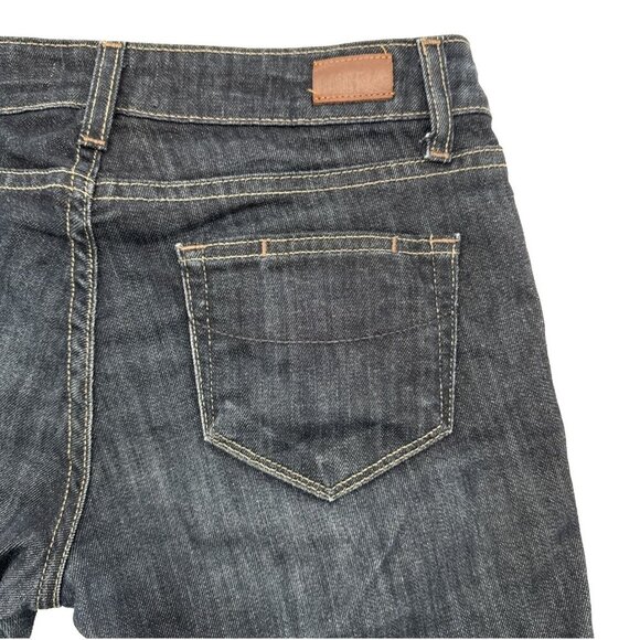 PAIGE jeans size 26 inseam 29 skyline ankle peg stretch low rise denim dark blue - Picture 8 of 11
